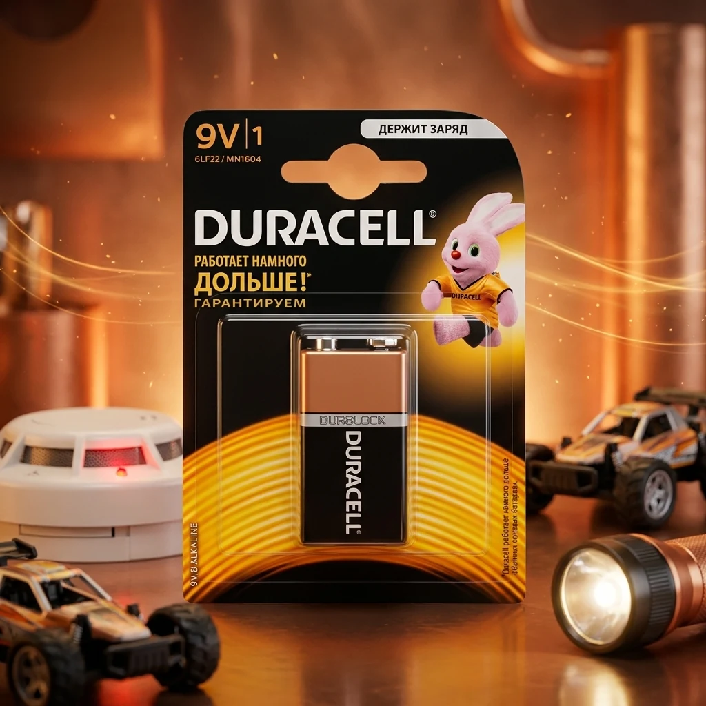 Батарейка Duracell LR61 9V (крона)