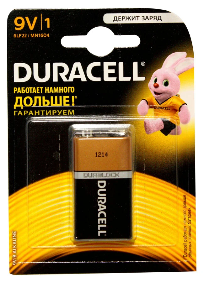 Батарейка Duracell LR61 9V (крона) — фото 2