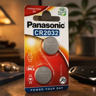 Батарейка Panasonic літієва CR2032 блістер, 2 шт.