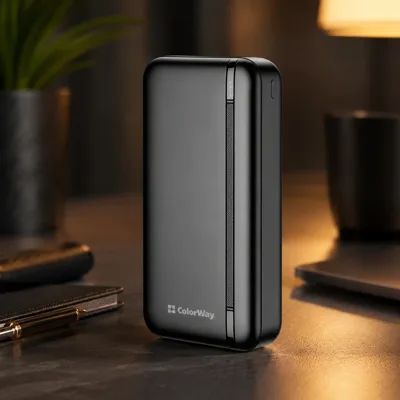 Батарея універсальна ColorWay 20 000 mAh Portable Charger (USB/QC3.0 + USB-C/PD/22.5W) Black (CW-PB200LPB4BK-PD)