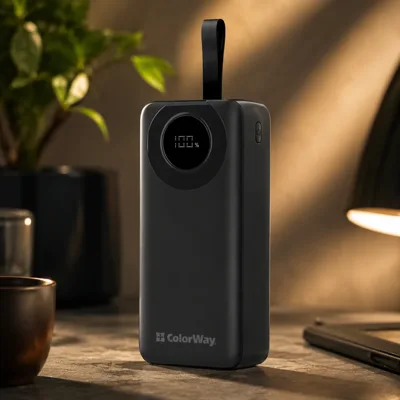 Батарея універсальна ColorWay 30 000 mAh EnergyPlus PD/18W, QC3.0/22.5W, Black (CW-PB300LPB4BK-PDD)