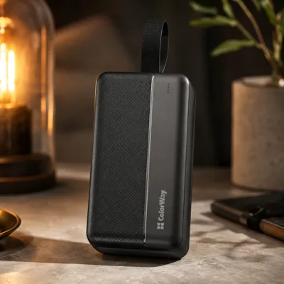 Батарея універсальна ColorWay 30 000 mAh High-power 2 PD/20W, QC/3.0, USB-C/Micro-USB (CW-PB300LPC2BK-PD)