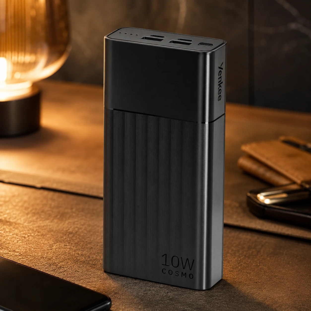 Батарея універсальна YENKEE YPB 2021 - 20000 mAh 10W (Чорний) — Мобільна техніка