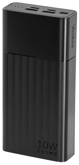 Батарея універсальна YENKEE YPB 2021 - 20000 mAh 10W (Чорний) — фото 2