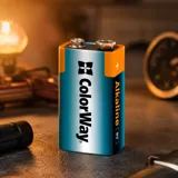 Батарейка ColorWay Крона 6LR61 9V Alkaline Power * 1 (CW-BA6LR61-1BL) — фото 1