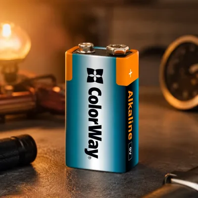 Батарейка ColorWay Крона 6LR61 9V Alkaline Power * 1 (CW-BA6LR61-1BL)