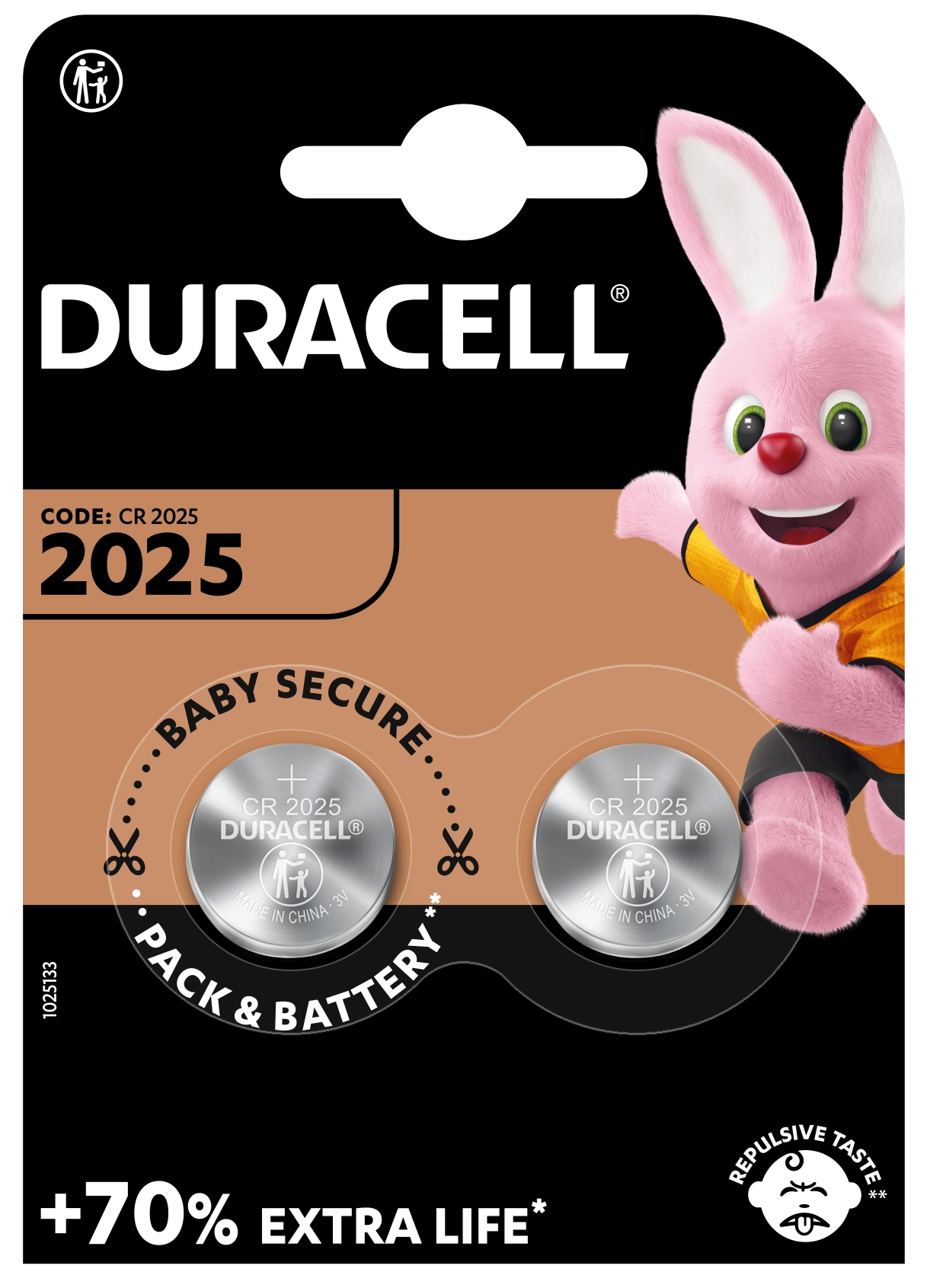 Батарейка DURACELL DL2025 DSN 2 шт. — фото 2