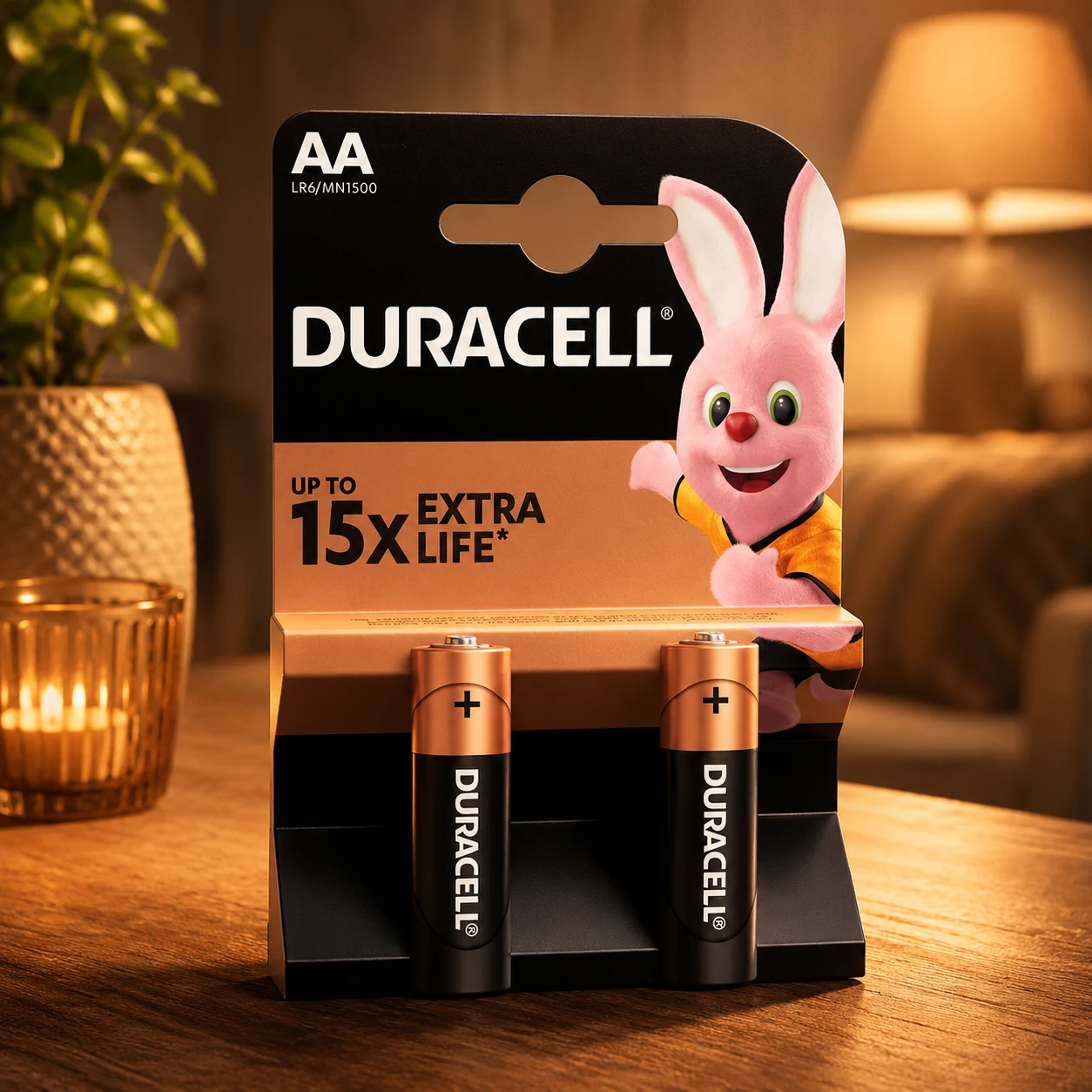 Батарейка DURACELL LR06 MN1500 1x2 шт. (AA) 1.5V — Батарейки, годинники, лампи