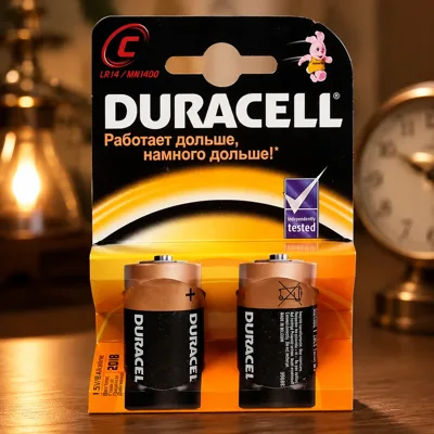 Батарейка Duracell С 2шт.