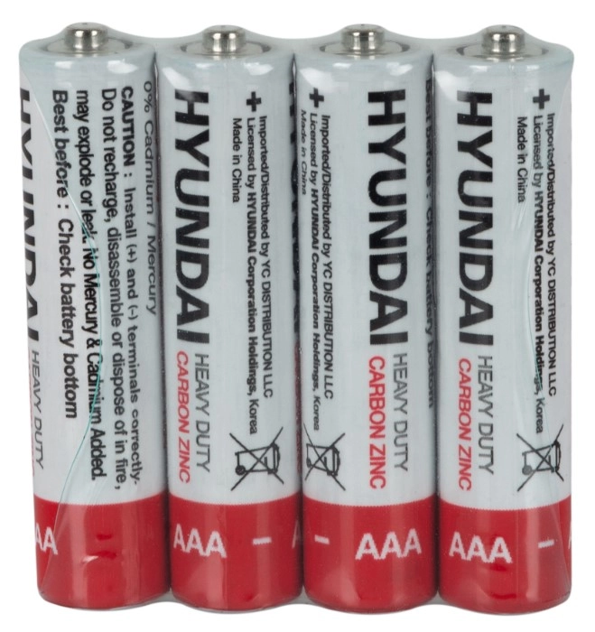 Батарейка HYUNDAI R03 AAA Shrink 4 Heavy Duty (HT7007007) — фото 2