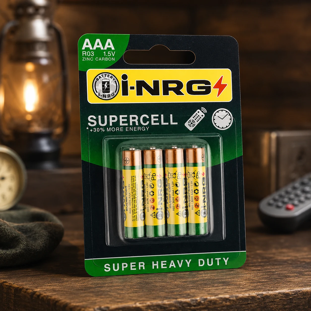 Батарейка i-NRG Supercell 4AAA - блістер 4 шт. — Батарейки, годинники, лампи