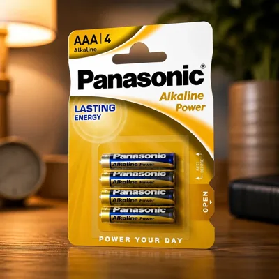 Батарейка Panasonic ALKALINE POWER лужна AAA блістер, 4 шт. (LR03REB/4BPR)