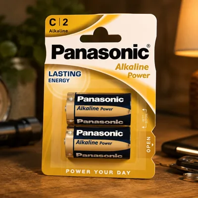 Батарейка Panasonic ALKALINE POWER лужна C(LR14) блістер, 2 шт. (LR14REB/2BP)
