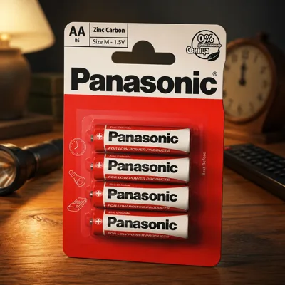 Батарейка PANASONIC R6 Zinc-Carbon 1x4 шт.
