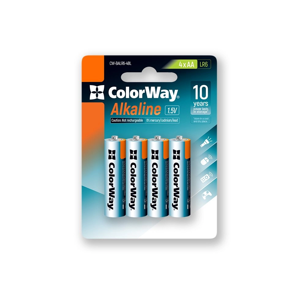 Батарейка СolorWay Alkaline Power лужні AAA (4шт) blister — фото 2