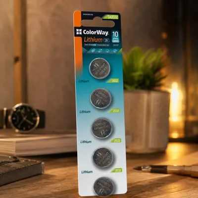 Батарейка СolorWay Lithium Power літієві CR2032 (5шт) blister