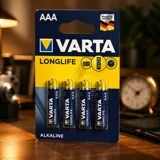 Батарейка VARTA LONGLIFE AAA BLI 4 — фото 1