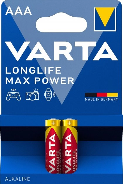 Батарейка Varta longlife max power aaa bli 2 alkaline — фото 2