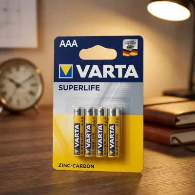 Батарейка VARTA SUPERLIFE AAA BLI 4 ZINC-CARBON