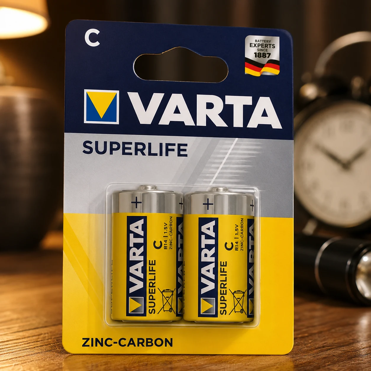 Батарейка VARTA SUPERLIFE C BLI 2 — Батарейки, годинники, лампи