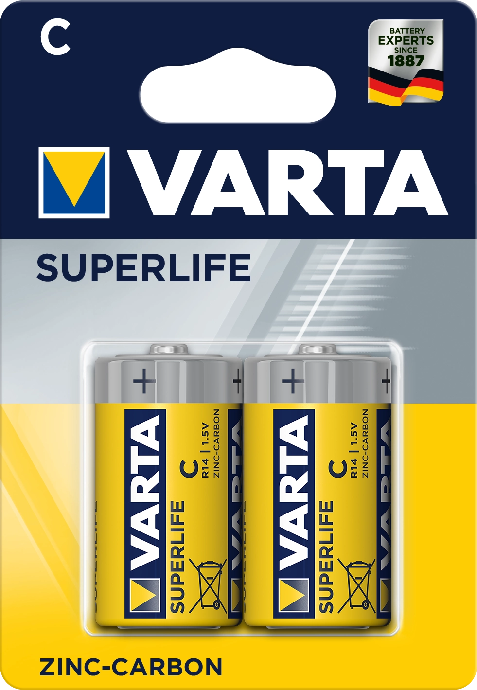 Батарейка VARTA SUPERLIFE C BLI 2 — фото 2
