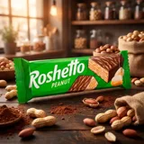 Батончик вафельний Peanut Roshetto Roshen 34г — фото 1