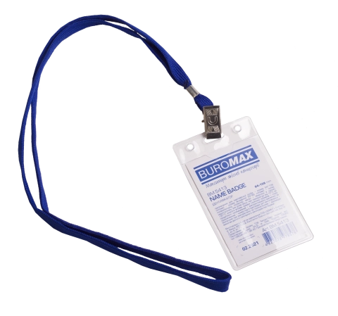 Бейдж Buromax вертикальний 64х108 мм зі шнурком для кріплення BM.5413 — фото 2