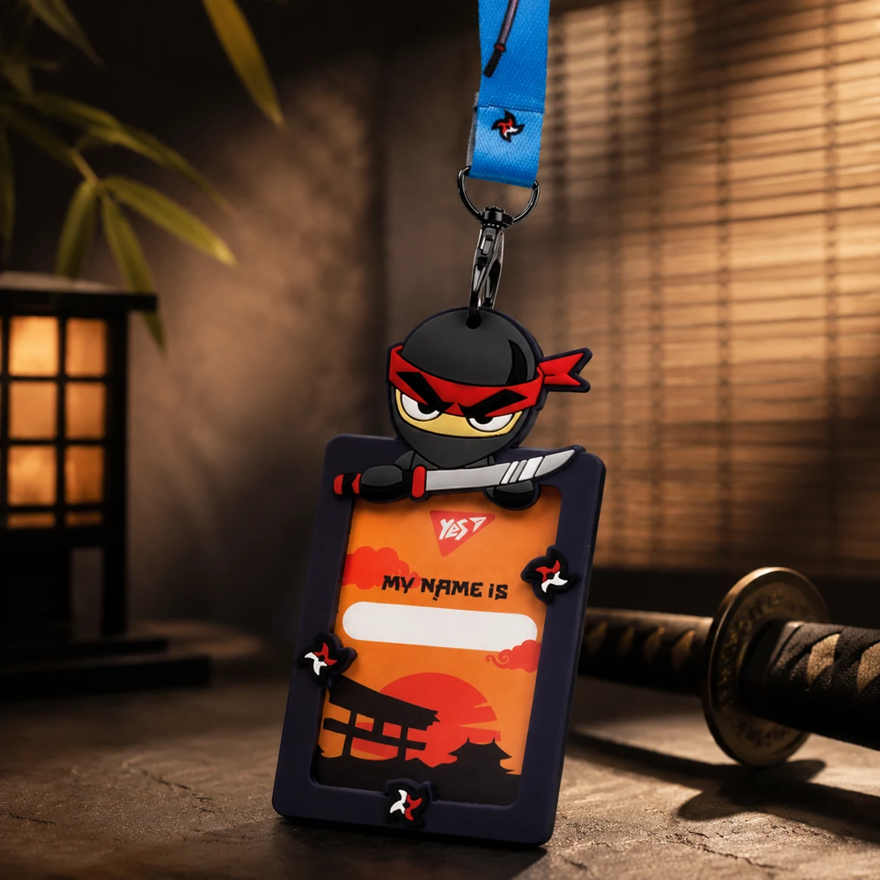 Бейдж силіконовий на стрічці YES Ninja — Дошки та презентації