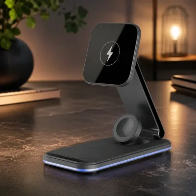 Бездротовий ЗП Proove Energy Fold 3 in 1 black