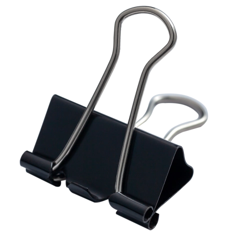 Біндер 25мм чорний Buromax (12 шт) — фото 2