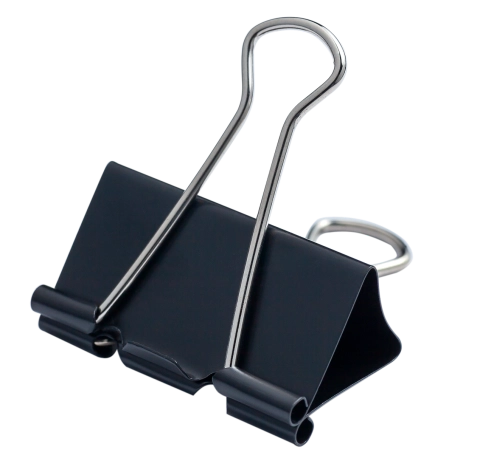 Біндер 41мм чорний Buromax (12 шт) — фото 2