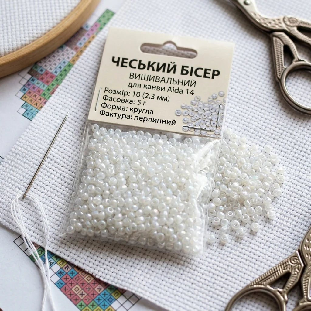 Бісер перлинний, 57102, 5г, Preciosa