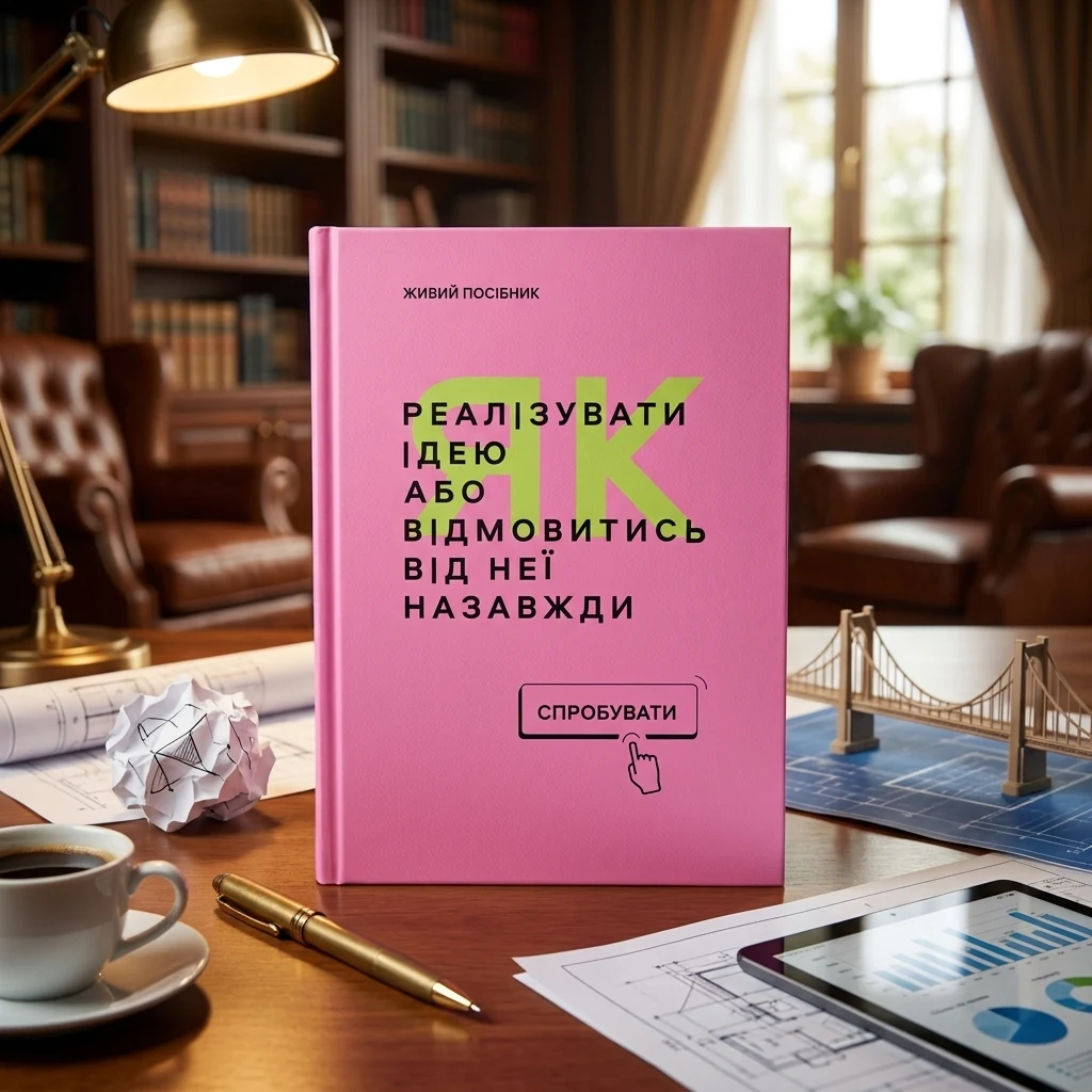 Бізнес-блокнот "Посібник для підприємця" рожевий