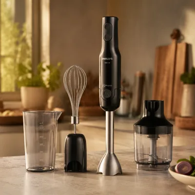 Блендер Philips заглибний Daily Collection 700Вт, 3в1, чорний HR2543/90