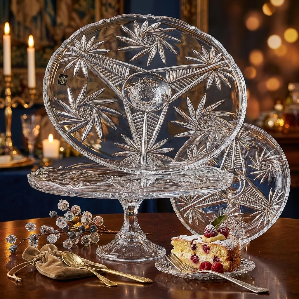 Блюдо для торта 310 мм "Pinwheel" BOHEMIA