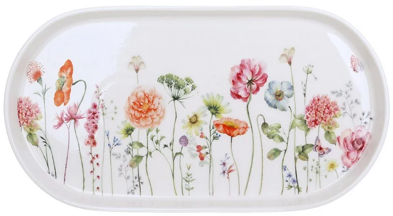 Блюдо керамічне "Flower Garden" 30*16*2,5 см