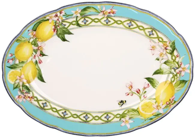 Блюдо керамічне "Giardino di Limone" 30*21 см