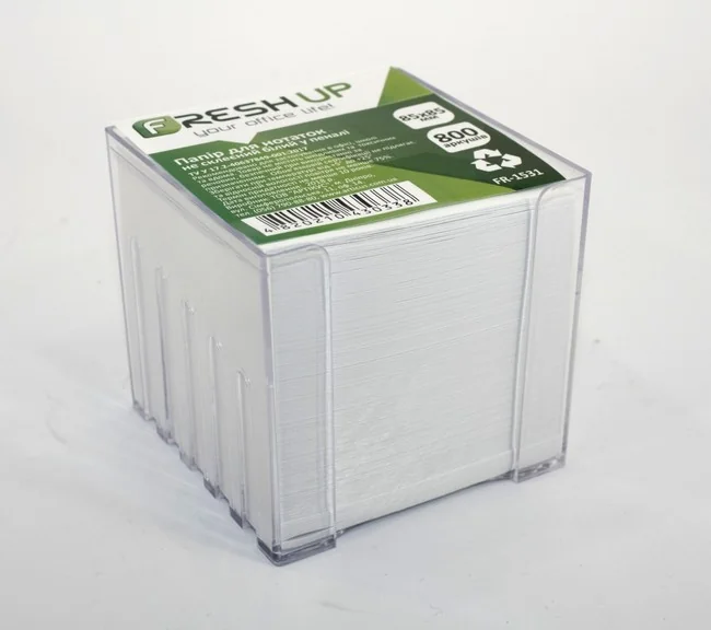 Блок паперу білий 85*85 800 аркушів (пластик) FR-1531
