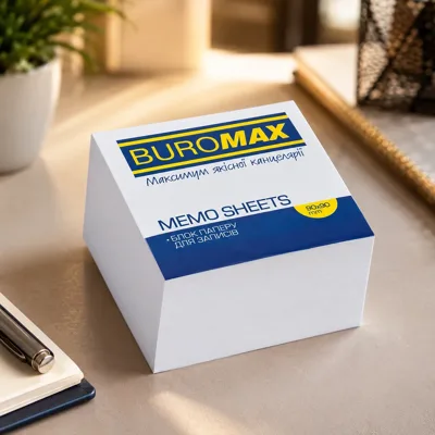 Блок паперу Buromax білий неклеєний 90х90х50мм BM.2215