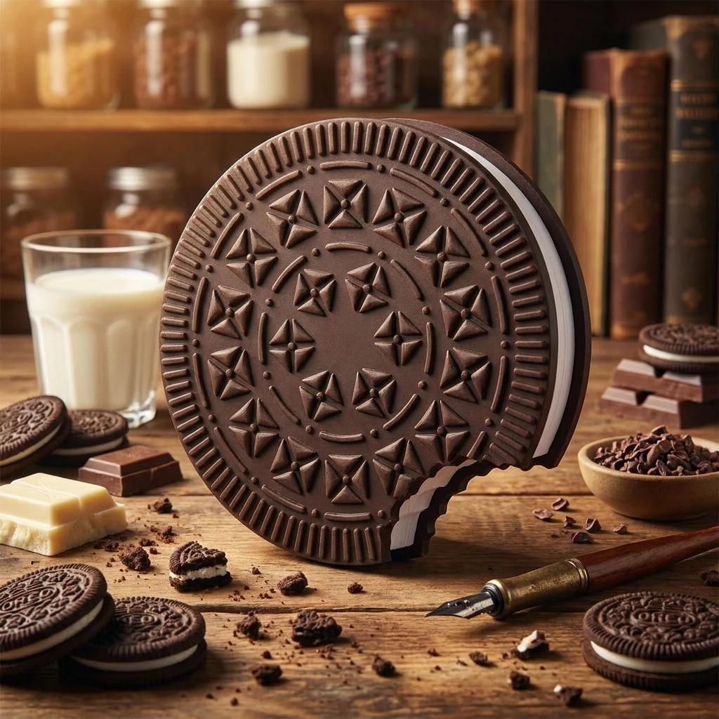 Блок паперу для нотаток 90*90мм, 80 листів, з ароматом "Oreo"