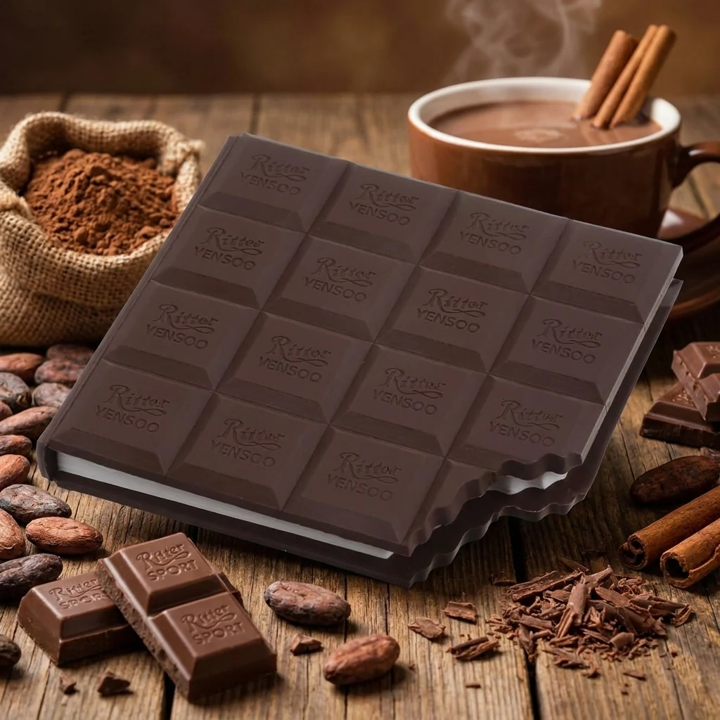 Блок паперу для нотаток 90*90мм, 80 листів, з ароматом "Ritter Sport"