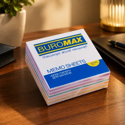Блок паперу мікс проклеєний 90х90х30мм BM.2256 Buromax
