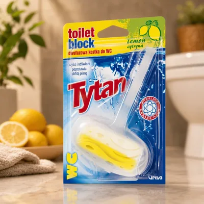 Блок туалетний двофазний Лимонний корзинка TYTAN 40г