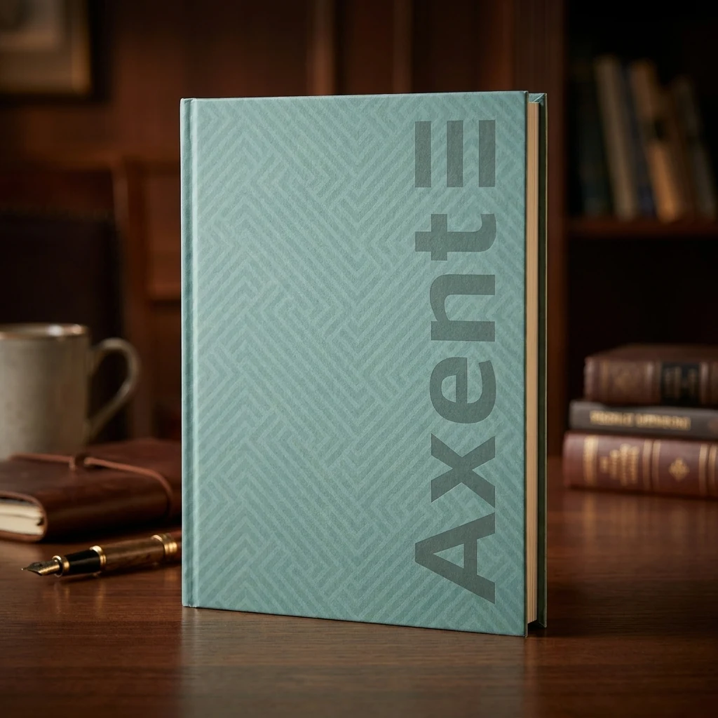 Блокнот А4 Axent 203х273 мм 96 аркушів клітинка Pattern бірюз 8425-3-A