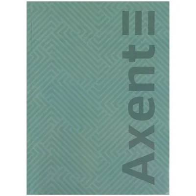 Блокнот А4 Axent 203х273 мм 96 аркушів клітинка Pattern бірюз 8425-3-A