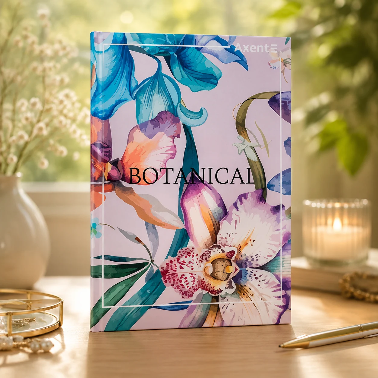 Блокнот А4 Axent Botanical 96 аркушів клітинка — Блокноти та щоденники