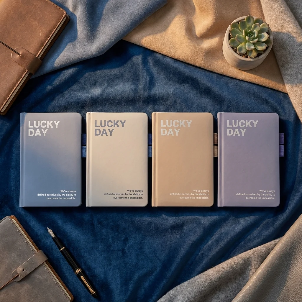 Блокнот А5 80 аркушів, лінія, тверда обкладинка "Lucky Day"