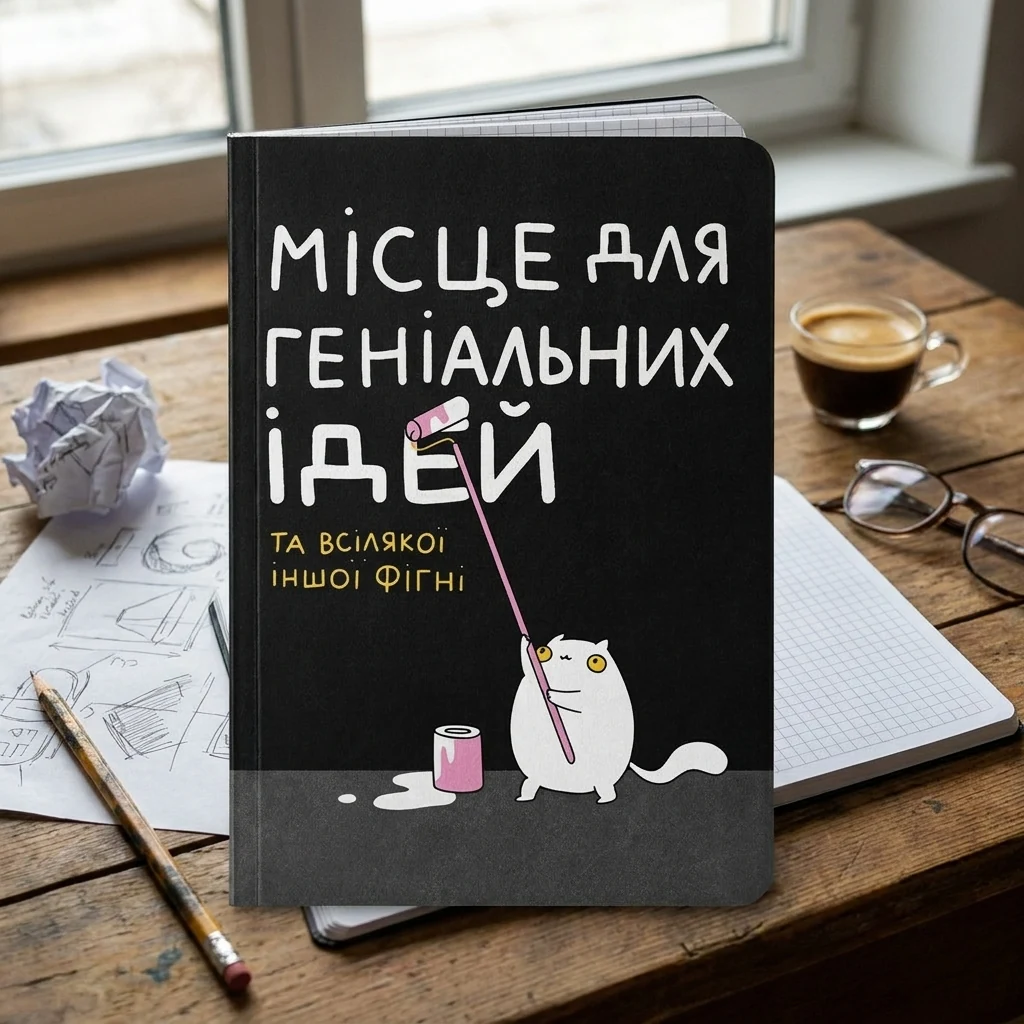 Блокнот А5 Orner Місце для геніальних ідей maliu-0015