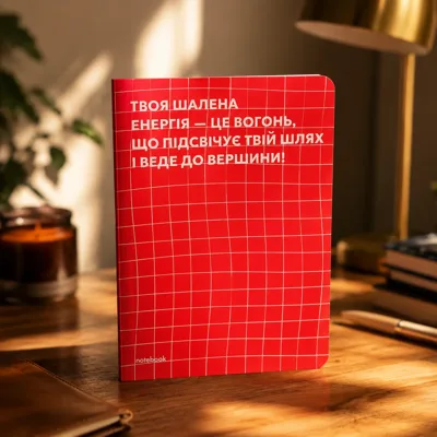 Блокнот А5 Orner Твоя мотивація червоний orner-2474