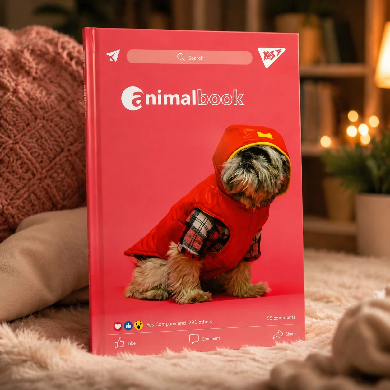 Блокнот Yes Animalbook А5 64 аркуші лінія — Блокноти та щоденники